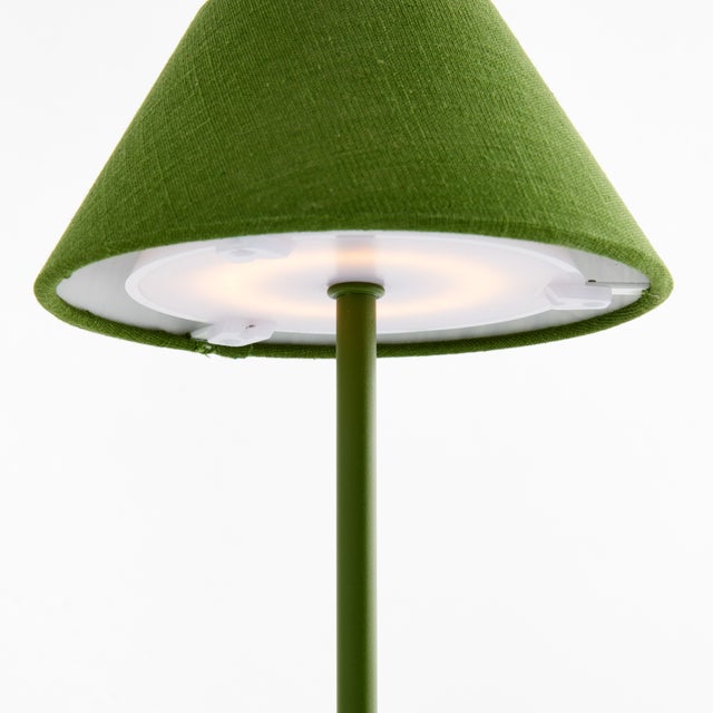 Alluna Cordless Led Lamp 10" - Dark Green For Sale In Chicago - Image 6 of 8