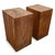 Rustic Modern Solid Teak Block Vintage End / Side Table For Sale - Image 9 of 10