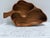 Rustic Vintage 1970s Monkey Pod Large Wood Leaf Tray For Sale - Image 3 of 7