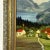 Vintage Folk Art German Village Mountainous Landscape, Signed (Oil on Board) For Sale - Image 4 of 7