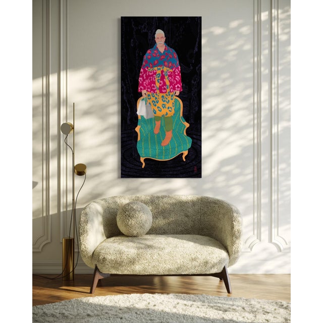 Plastic Lawrence by Steve Moors 30"x60" Ready to Hang For Sale - Image 7 of 8