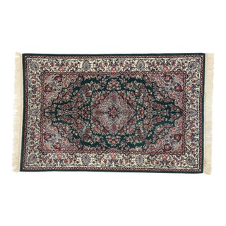 Vintage Green Persian Tabriz Chinese Rug - 04'00 X 06'02 For Sale