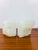 Vintage Pair of Carved White Onyx Stone Bookends carved from a single chunk of stone brutal cut with stone saw made of...