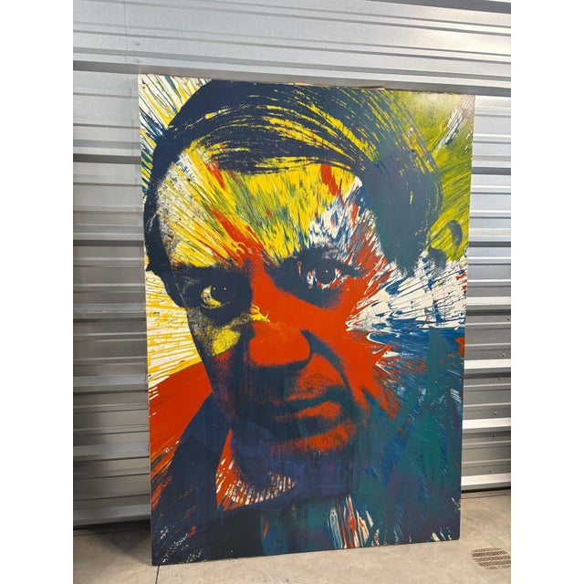 Pop Art 1990s Original Monumental Pop Art Portrait - “Red Picasso” For Sale - Image 3 of 7