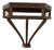 Mid Century Regency Style Large Decorative Brackets Wall Table For Sale