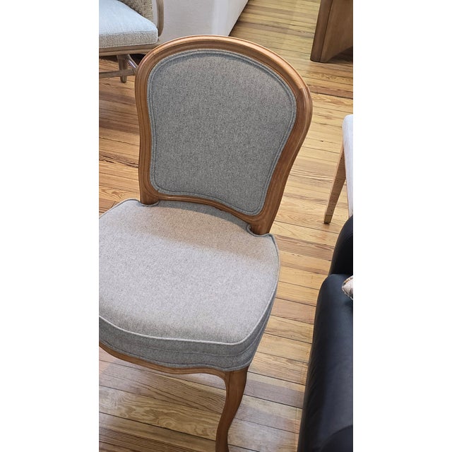 2020s Custom Side Chairs. Italian Frame, Newly Reupholstered. Set of 2 For Sale - Image 5 of 6