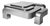 Automa Coffee Table in Liquid Metal Finish by Pietro Franceschini For Sale