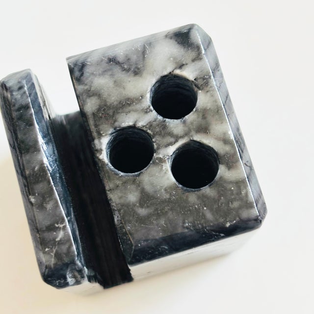 Stone Block Pen and Letter Holder For Sale - Image 9 of 13