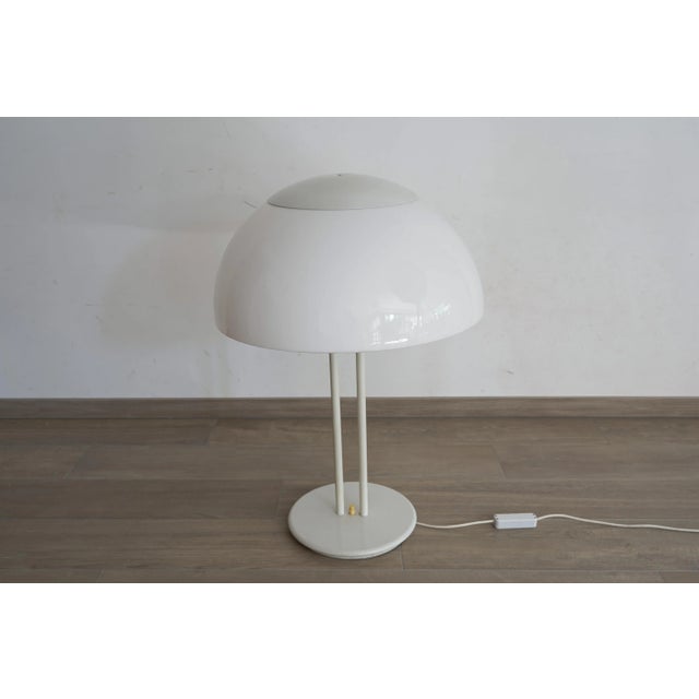 Metal Vintage White Table Light, 1960s For Sale - Image 7 of 7
