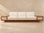 1970s Large Designer Sofa With Floating Side Tables, Split Pencil Reed For Sale In Miami - Image 6 of 13