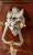 Traditional H & F Paris Circa 1900 Belle Époque Wolf Heads Garniture, Rouge Royal Marble For Sale - Image 3 of 9