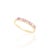 Pink Sapphire and Diamond Stackable Band Ring in 14K Gold symbolizes the everlasting love between a couple. It shows the...