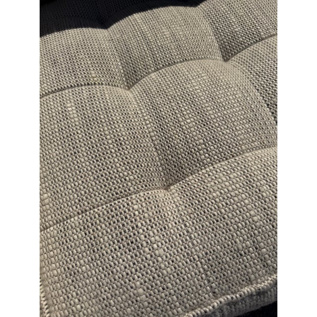 Metal Florence Knoll Original Vintage Tufted and Chromed Steel Arm Chairs With Original Label a Pair For Sale - Image 7 of 12