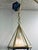 2020s Baltic Modern Alabaster and Satin Brass Geometric Lens Pendant Light For Sale - Image 5 of 5