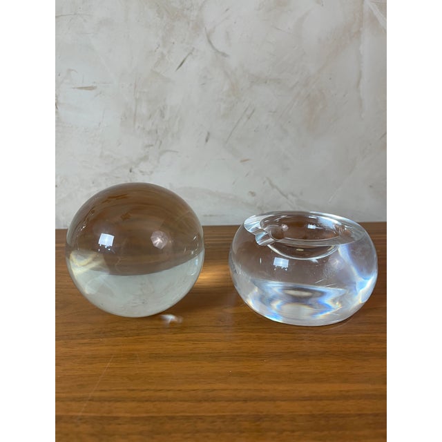 Decorative Ball in Transparent Glass, 1930s For Sale - Image 8 of 18