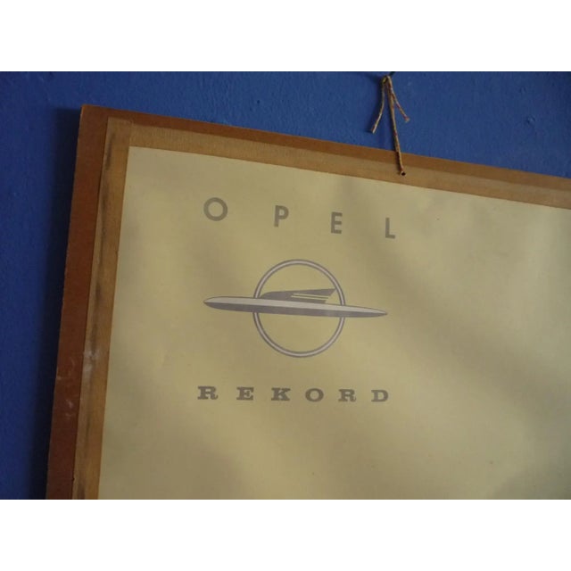 Mid-Century Modern Driving School Wall Chart of Synchronizing Operation from Opel, 1950s For Sale - Image 3 of 9
