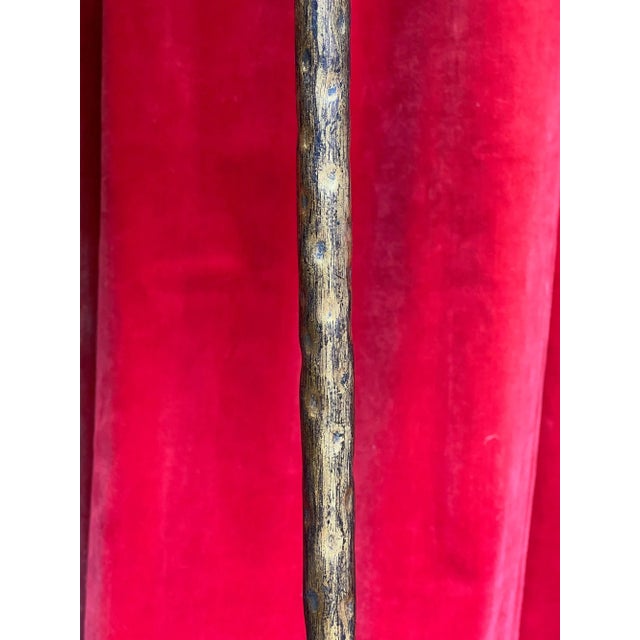 Spanish Gilt Iron Floor Lamp on a Tripod Base For Sale - Image 9 of 13