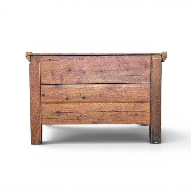 Blanket Storage Chest in Pine Wood For Sale - Image 9 of 14