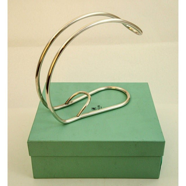 Late 20th Century Ercuis Paris Silver Wine Bottle Holder Server For Sale - Image 5 of 12