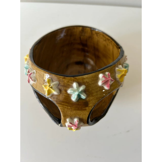 Vintage Italian Fratelli Fanciullacci Elbee Ceramic Creamer & Sugar For Sale - Image 9 of 10