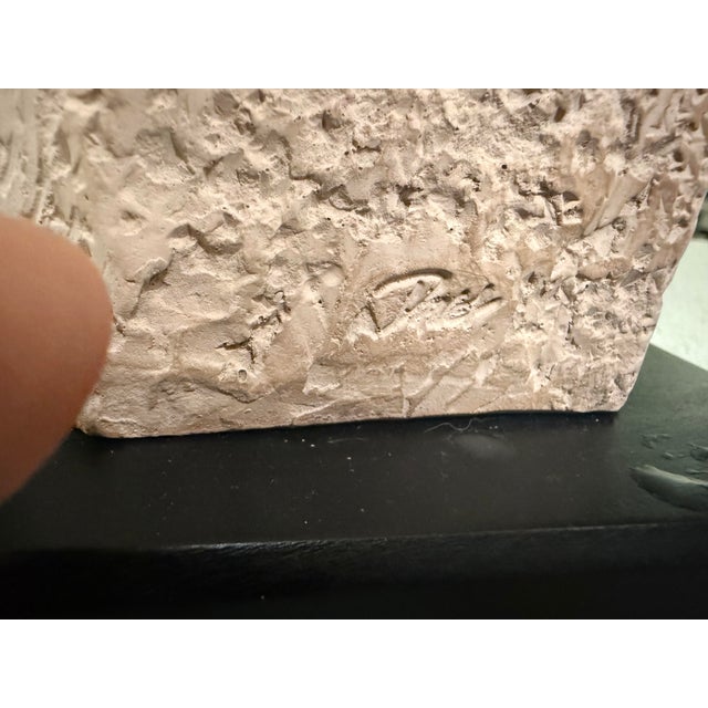 VTG Hanukkah Menorah 5x5x18 by Austin Productions Durastone Signed 1993 Rare For Sale In Atlanta - Image 6 of 9