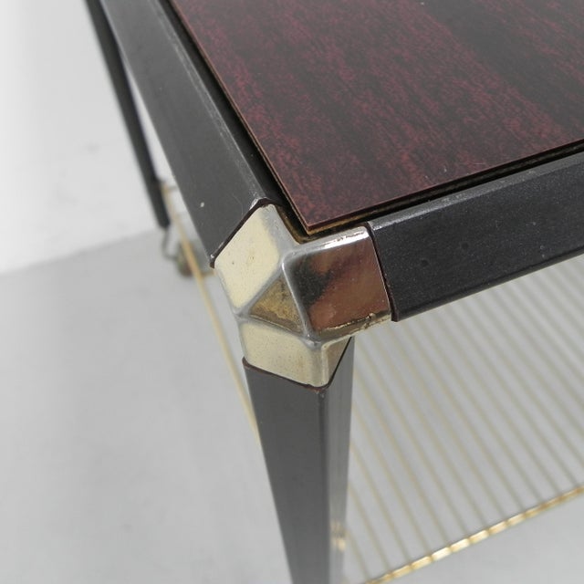 Vintage Coffee Table on Castors with Singles Rack, 1960s For Sale - Image 10 of 18