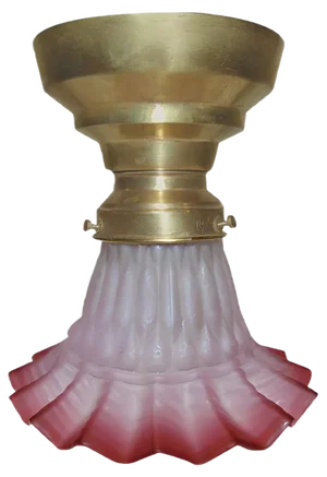 Art Deco Brass Ceiling Lamp from DRGM Zenith