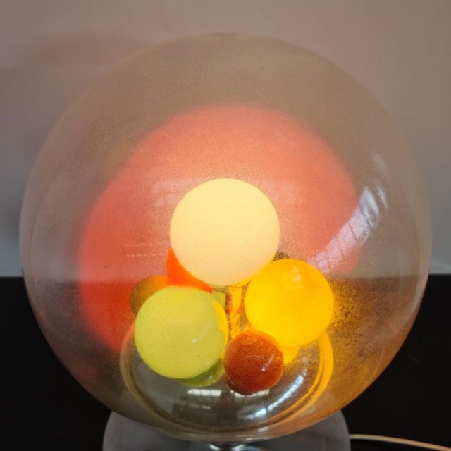 Barbarella Model Glass Globe Lamp by Angelo Brotto for Esperia, 1960s For Sale - Image 11 of 18