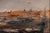 Ezelino Briante, Harbor with Moored Boats at Sunset, Oil on Panel For Sale - Image 7 of 15