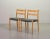 Danish Solid Beech and Gray Velvet Model 84 Dining Chairs by Niels Otto Møller for J.L. Møllers, 1960s, Set of 4 For Sale - Image 4 of 11