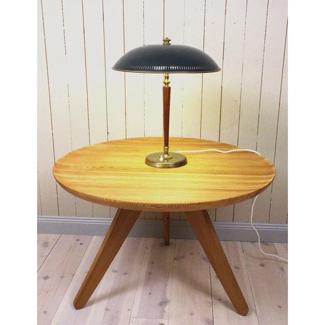Swedish Art Deco Style Table Lamp By Bröderna Malmströms Metallvarufabrik Model no 2795, 1954 For Sale - Image 6 of 13