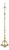 Vintage Federal Style Brass Tripod Torchere For Sale