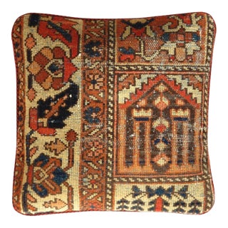 Pasargad Vintage Hand Knotted Farahan Rug Pillow For Sale