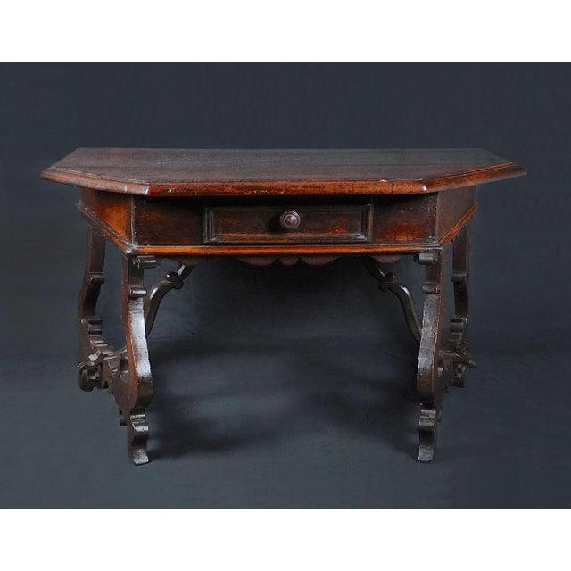 Walnut Console, Central Italy, 16th Century For Sale - Image 6 of 6