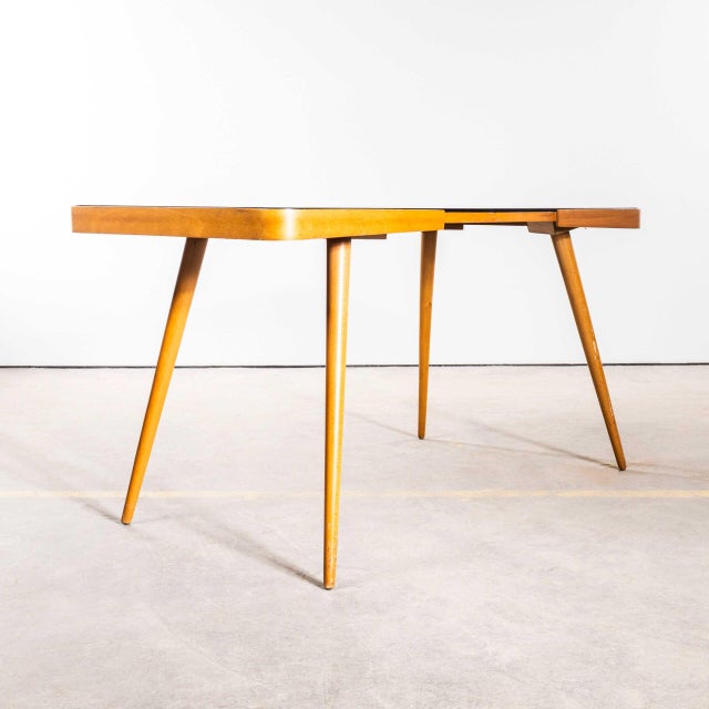 Mid-Century Occasional Table in Black Glass from Jiri Jiroutek, Czech, 1950s For Sale - Image 3 of 7