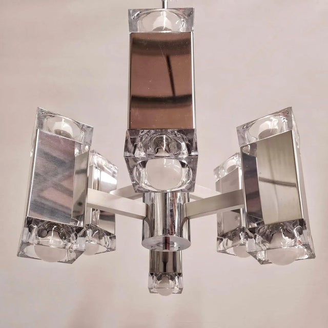 1970s Vintage Hanging Light in the style of Sciolari, 1970s For Sale - Image 5 of 13