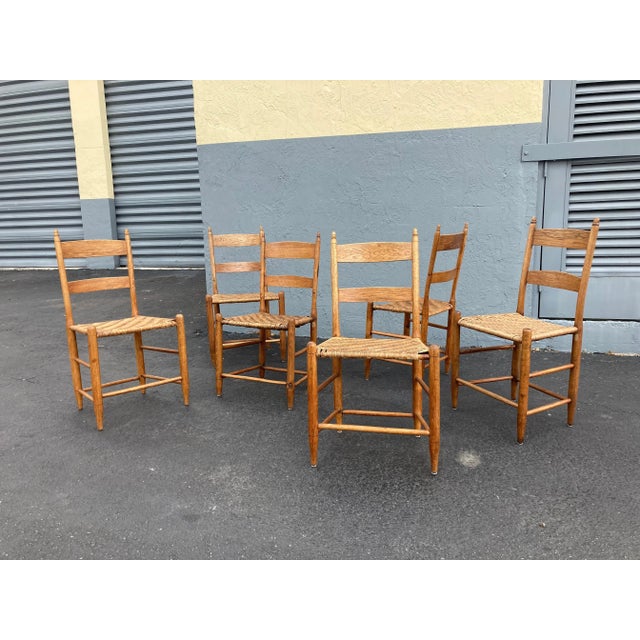 Late 19th Century Wood Dining Chairs - Set of 6 For Sale - Image 4 of 13
