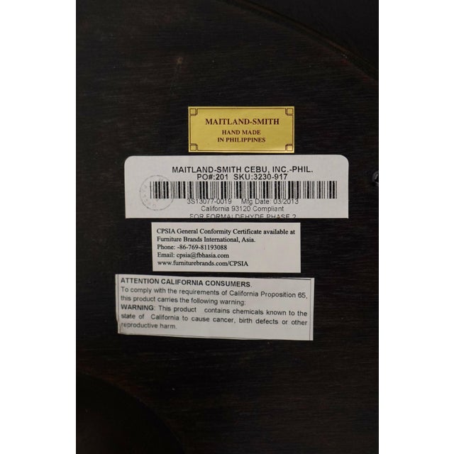 Maitland Smith Round Inlaid Accent Table For Sale - Image 15 of 15