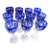 1940s Set of Eleven Matching Blue Cut to Clear Stemware Glasses For Sale