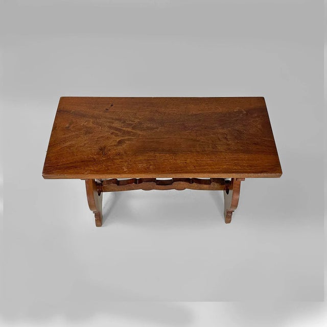 Italian Late 19th Century Style Coffee Tables in Crafted Wood, 1930s, Set of 2 For Sale - Image 3 of 18