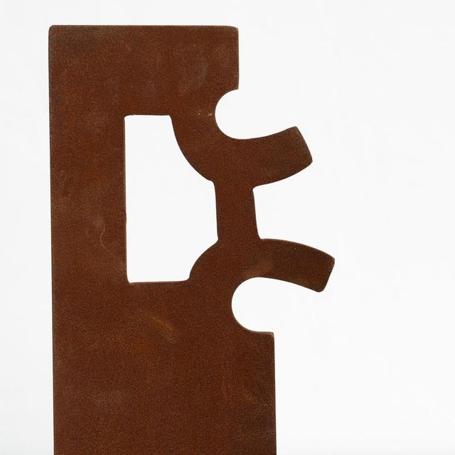 Gold After Chillida, Abstract Sculpture, 1990s, Iron For Sale - Image 8 of 14