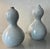 Vintage Japanese Raku Crackle Glaze Studio Art Pottery Showa Period Gourd Shape Vases - A Pair For Sale - Image 13 of 17