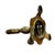 American Vintage Cast Brass Boudoir Table Lamp With Ornate Foliate Base For Sale - Image 3 of 4