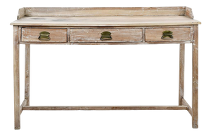 Wood Desk with 3 Drawers