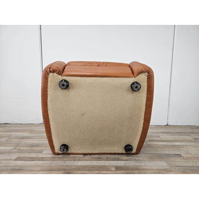 Leather Piumotto Armchair by Arrigo Arrigoni for Busnelli, 1970 For Sale - Image 16 of 17