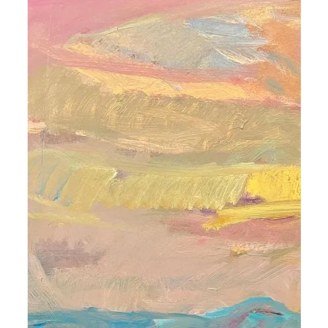 Jean Krille, Landscape 143, Oil on Masonite, 1986 For Sale - Image 5 of 12