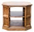 Vintage Octagonal Wood End Table With Open Shelf For Sale