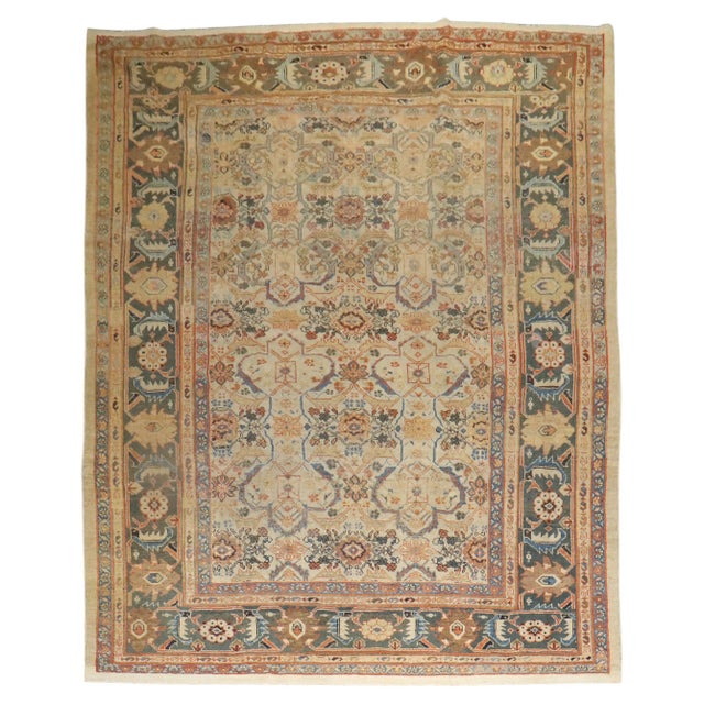 Antique Persian Mahal Rug For Sale - Image 10 of 18