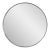 Steele Polished Silver Round Mirror For Sale