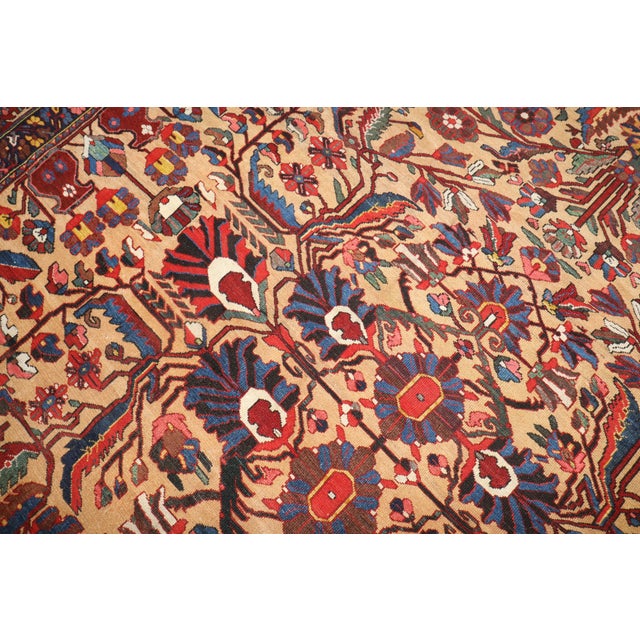 Antique Zabihi Collection Persian Bakhtiari Rug - 11' x 12'2" For Sale - Image 10 of 12